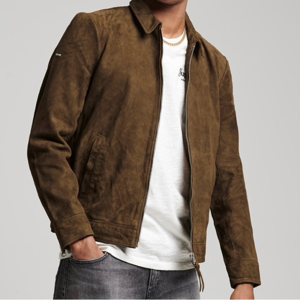 Superdry “Curtis” Suede Jacket Men’s XS